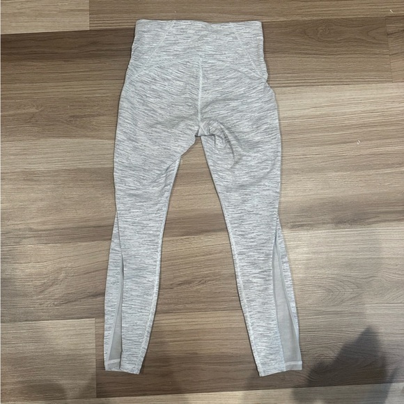 Lululemon Train Times 7/8 Pant leggings *25" size 6 women’s grey mesh W5AOOS - Picture 6 of 8